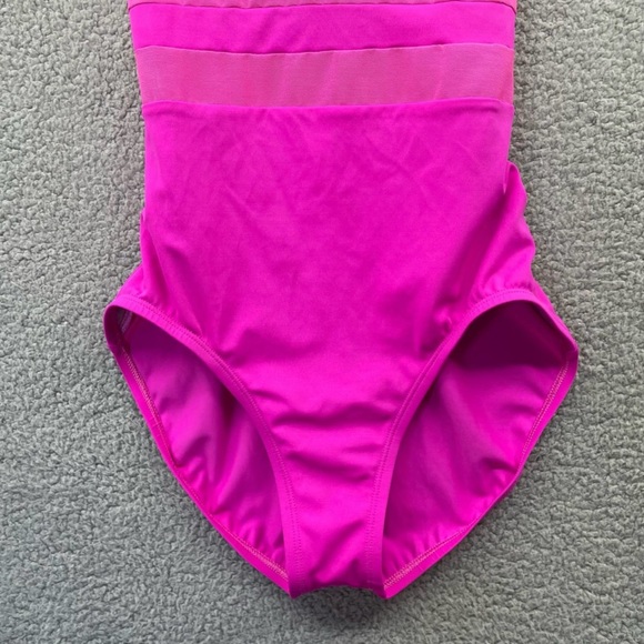 Nike Standard Mesh Solid Edge V-Back One Piece Swimsuit Racerback Women's Medium - Picture 6 of 11